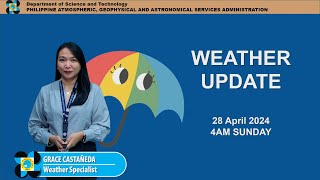 Public Weather Forecast issued at 4AM | April 28, 2024 - Sunday