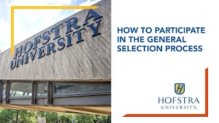 How to Participate in the General Selection Process