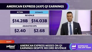 American Express stock declines on Q1 earnings miss