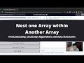 Nest one Array within Another Array (Basic JavaScript) freeCodeCamp tutorial