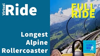 Take a ride on the Longest Swiss Alpine Coaster - Pradaschier Tobaggan Run