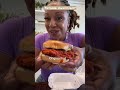 Tiktoker: Alexis.Frost tries a variety of chicken sandwich flavours!!!🍔🤤‼️ *like & subscribe😩