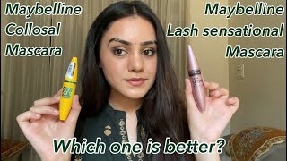 Maybelline collosal v/s lash sensational mascara / which one is better and why? Kp styles