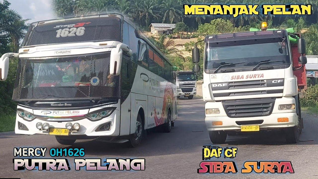 Truk Fuso Gagal Nanjak !! 2 Unit Faw Jh6, Daf Cf Siba Surya Nanjak ...