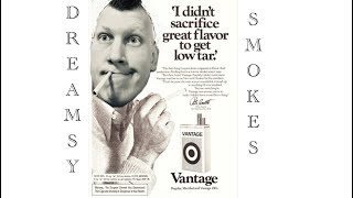 Smoking a vintage 1990s vantage ultra light non-menthol 100’s cigarette review