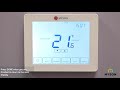 myson touch programmable thermostat how to set up and program the thermostat