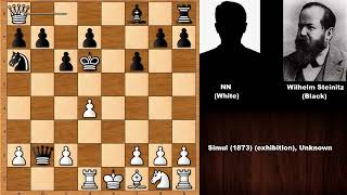 Using The King as a Fighting Piece: NN vs Wilhelm Steinitz (1873)