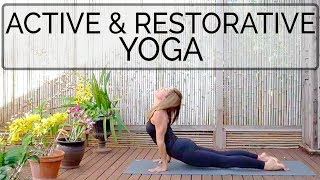 Yoga Active and Restorative | Intermediate | 59 min | Cat de Rham | Online Yoga Teaching