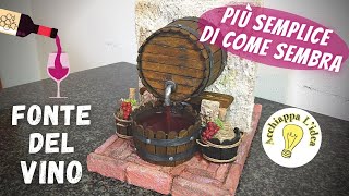 Fontana del Vino con Botte e Tino 🍷🍇 Scenografia per presepe fai da te