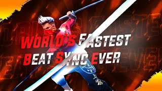 WORLD 🌎 FASTER MONTAGE BEAT SYN 🔫🗽FREEFIRE