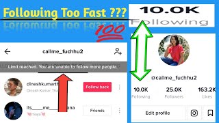 Tiktok Following 10k Limit? | Following Too Fast Problem in Tiktok | in Nepali