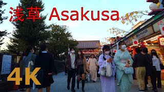 【4k】Tokyo walk-Asakusa🐶浅草を散歩