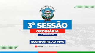 AO VIVO CÂMARA MUNICIPAL DE BREVES - 13/02/2025