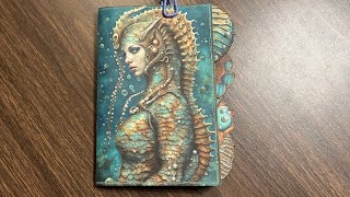 Seahorse Royalty Junk Journaling Kit Project - Creating Page Tabs using Ribbon Roll Covers