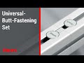 Fasteners for aluminium profiles – Universal-Butt-Fastening Set