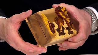 Carver Dan's Customer Favorites Wood Puzzle Box w/ MagneticClosure on QVC