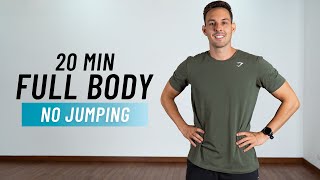 20 MIN FULL BODY HIIT Workout (No Jumping + Low Impact)