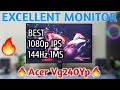 Acer Nitro Vg240yp 144hz Full HD 1080p 1MS VRB IPS Excellent Gaming Monitor  | Unboxing | Review.