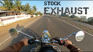 Royal Enfield Desert Storm 500 | Stock Exhaust pure riding sound #classic500