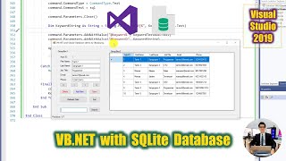 Build the Complete CRUD Application using Visual Basic .NET with SQLite