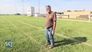 Striping the Field at Emerson Hubbard High School