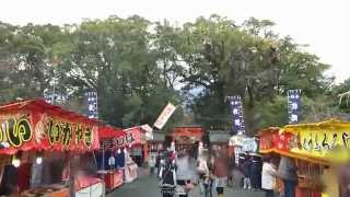 Rare Movie! New Year Visit to Hirakiki Shrine Full of Worshipers and Peddlers Shops : JOLLY!