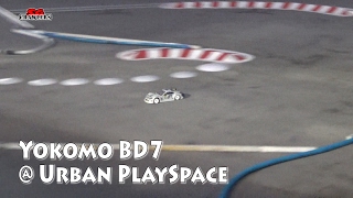 Yokomo BD7 at Urban PlaySpace RC Touring track at Fortune Centre