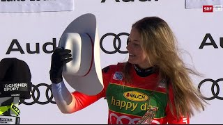 Ski Alpin Women's Super G small Highlights - Corinne Suter 1. Platz