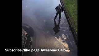 😂Scottish guy Crossing frozen river😂