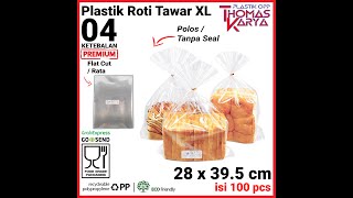 Cara Melipat Plastik Roti Sobek | Ukuran Plastik Roti Manis | Plastik Roti Tawar | Plastik Bakery