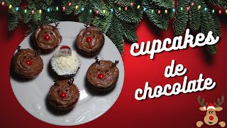 CUPCAKES NAVIDEÑOS FACILES Y RAPIDOS!!!!!!