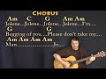 Jolene (Dolly Parton) Fingerstyle Guitar Cover Lesson in Am with Chords/Lyrics