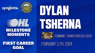 OHL Milestones | Dylan Tsherna | First Career Goal