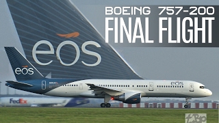 Farewell EOS AIrlines Boeing 757 FINAL Flight Departure London Aviation Video