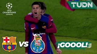 ¡RESPONDEN! João Cancelo pone el empate | Barcelona 1-1 Porto | UEFA Champions League 23/24 | TUDN