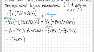 Proof and Problem Solving - Quantifiers Example 06