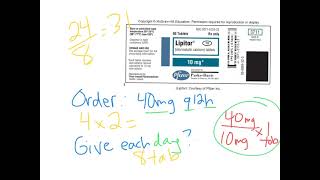 Dosage calculations review with labels