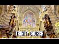 【4K】𝐖𝐀𝐋𝐊 🇺🇸 Trinity Church in Downtown New York City 🚕🗽🌭