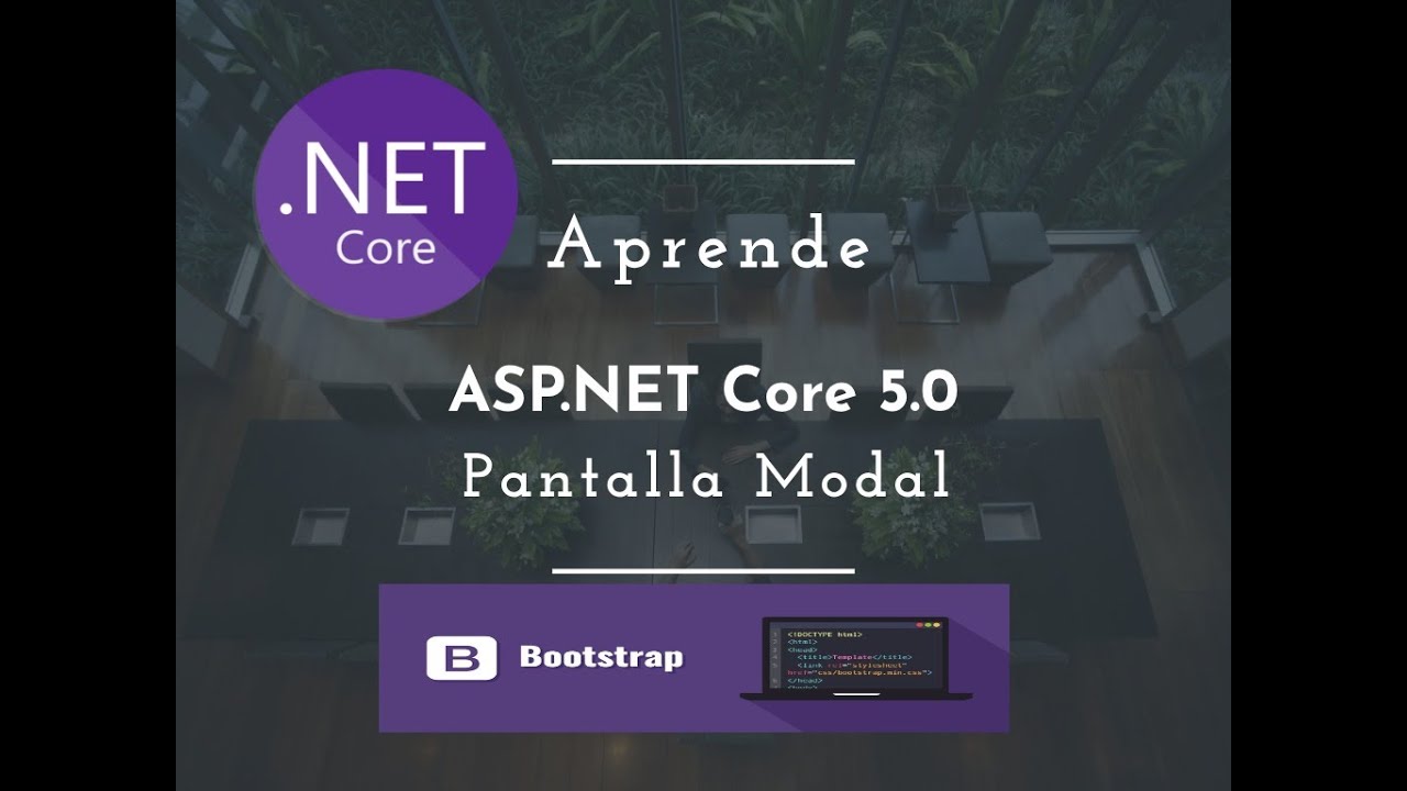 Como Crear Un CRUD En ASP.net Core 5.0 Usando Modal Parte 1 - YouTube