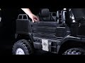 aosom 12v mercedes benz zetros kids ride on car off road truck with remote control black