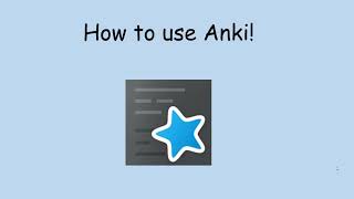 Anki Tutorial