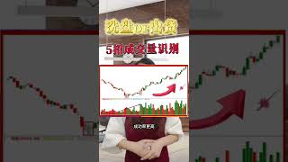 股票|股票知识|技术分析|用5招成交量识别主力洗盘和出货#shorts