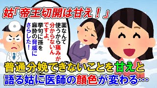 【2ch修羅場】トメ「帝王切開とか甘え！母親失格！」トメの主張に担当医の顔色が変わり…担当医「非常に不愉快です」ナース「冗談ですよね？」トメ「えっ…え…？」→結果ｗ【ゆっくり解説】