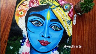 Krishna Acrylic Painting Step by Step forBeginners for | easy Painting for beginners@AwadhARTs