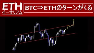 【イーサリアム】今週から来週にかけて上昇期待できる。ビットコイン⇒ETHのターンになる可能性高め。