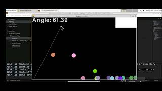 Simple projectile motion Simulation using python and pygame
