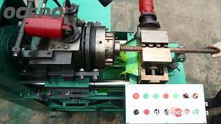 Full automatic rebar chaser Cutting Threading Machine#rebarthreadingrollingmachine #rebarcoupler