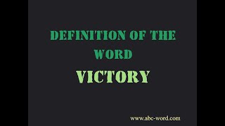 Definition of the word \