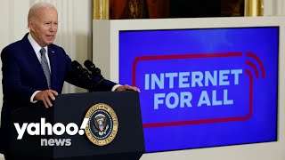 President Biden announces a $42 billion investment in high-speed internet infrastructure