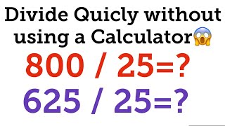 Quick Division Trick without a calculator😱 #math #tutor #youtube #youtuber